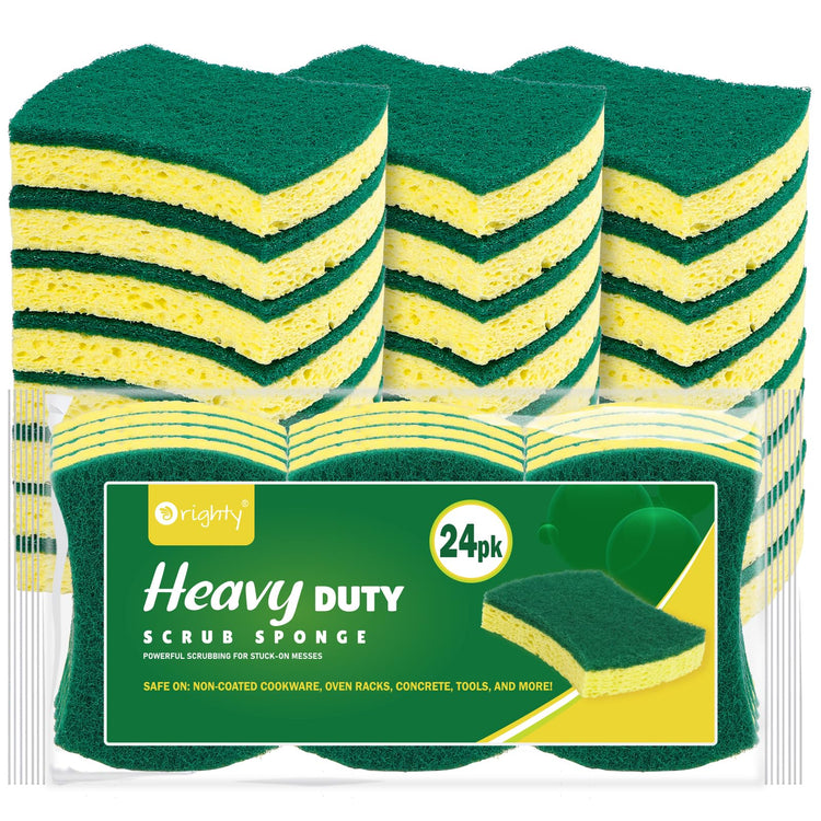 Heavy Duty Scrub Sponges Kitchen Sponge (24 Count)