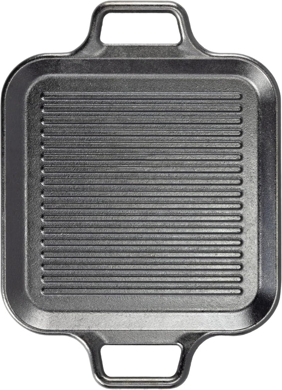 Lodge BOLD 12 Inch Seasoned Cast Iron Grill Pan with Loop Handles; Design-Forward Cookware - Nestoria