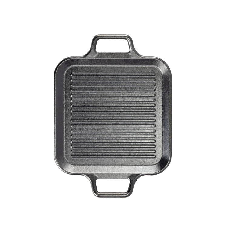 BOLD Pre Seasoned Cast Iron Grill Pan with Loop Handles