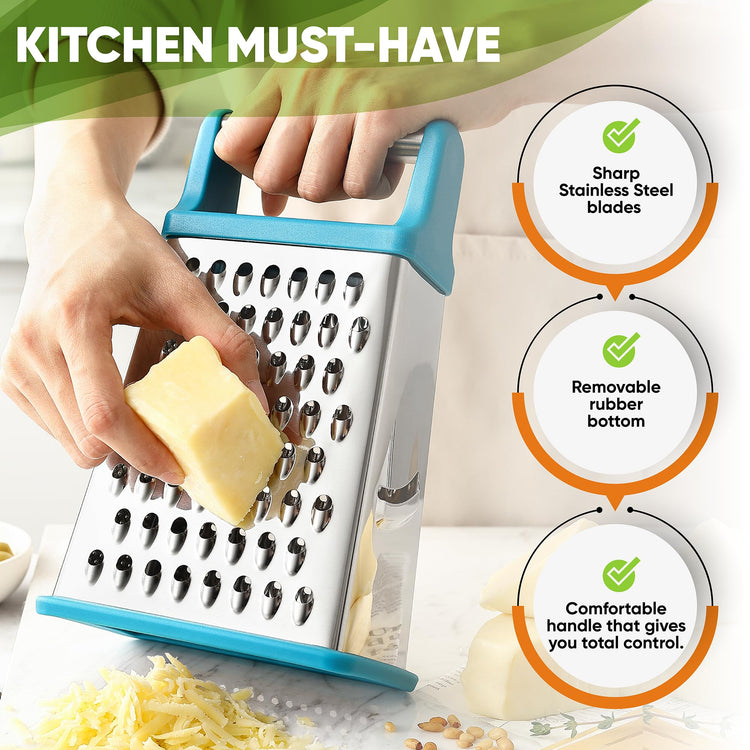 Stainless Steel XL Cheese Grater for Kitchen