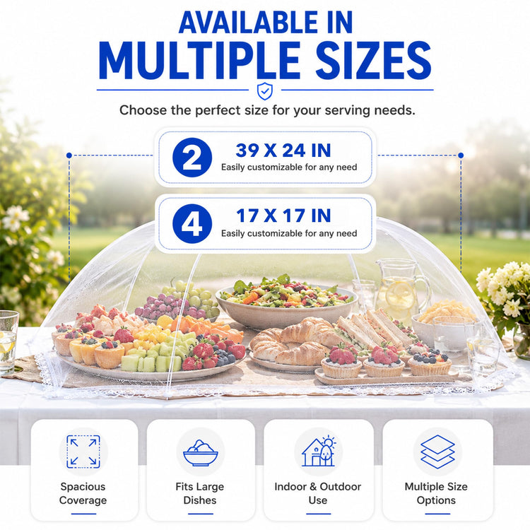 Mesh Food Covers for Outdoors (6 Count)