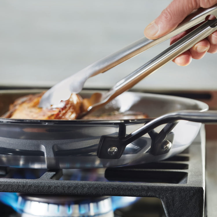 5 Ply Clad Polished Stainless Steel Frying Pan