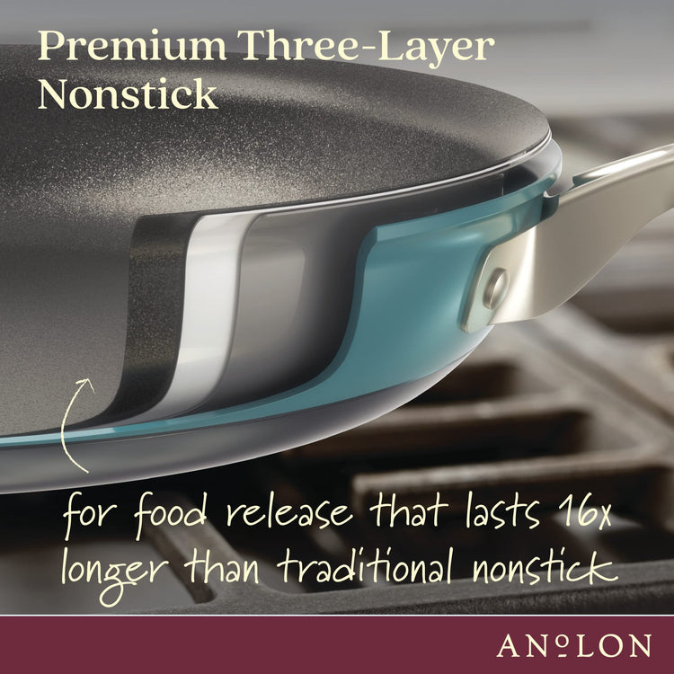 Achieve Hard Anodized Nonstick Sauce Pan with Lid
