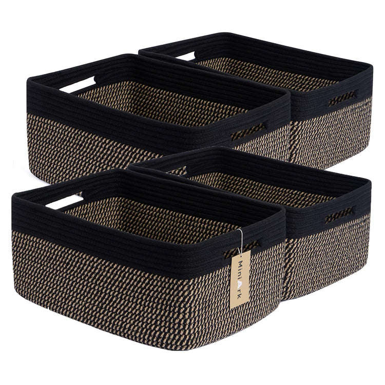 Large Storage Baskets for Organizing (4 Count)