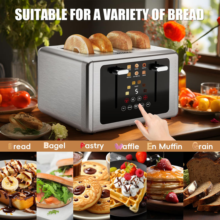4 Slice Touch Screen Toaster