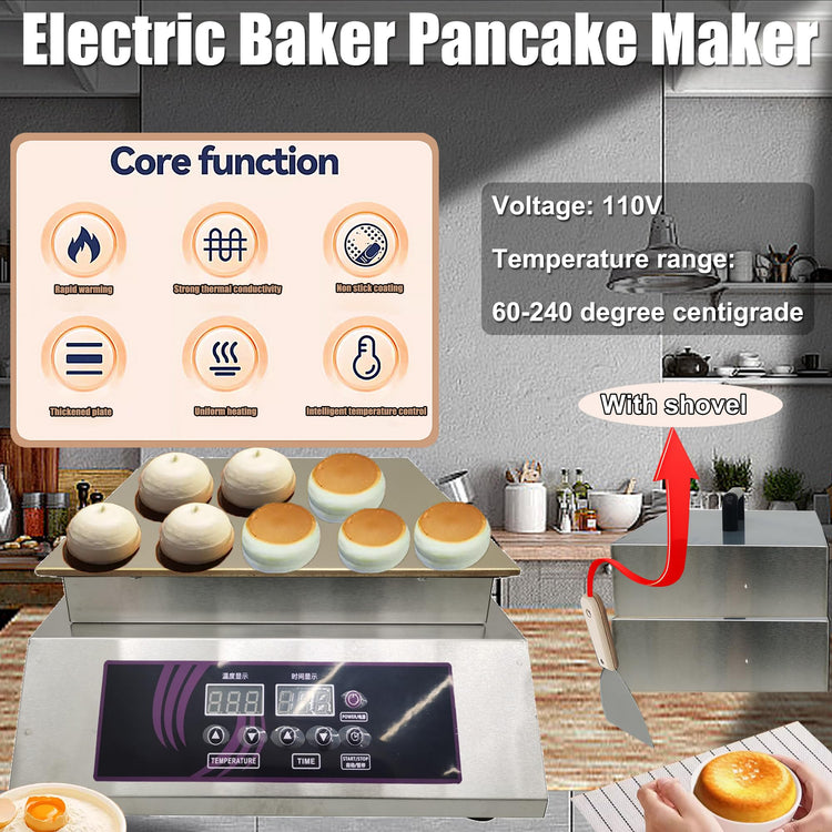 Electric Dorayaki Baker Pancake Making Machine Non