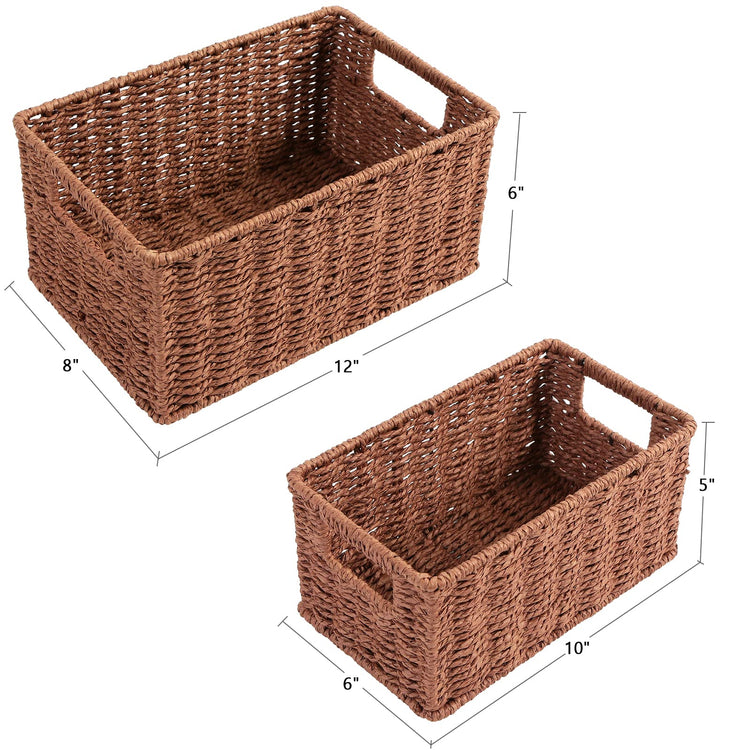Woven Baskets for Storage (2 Count)