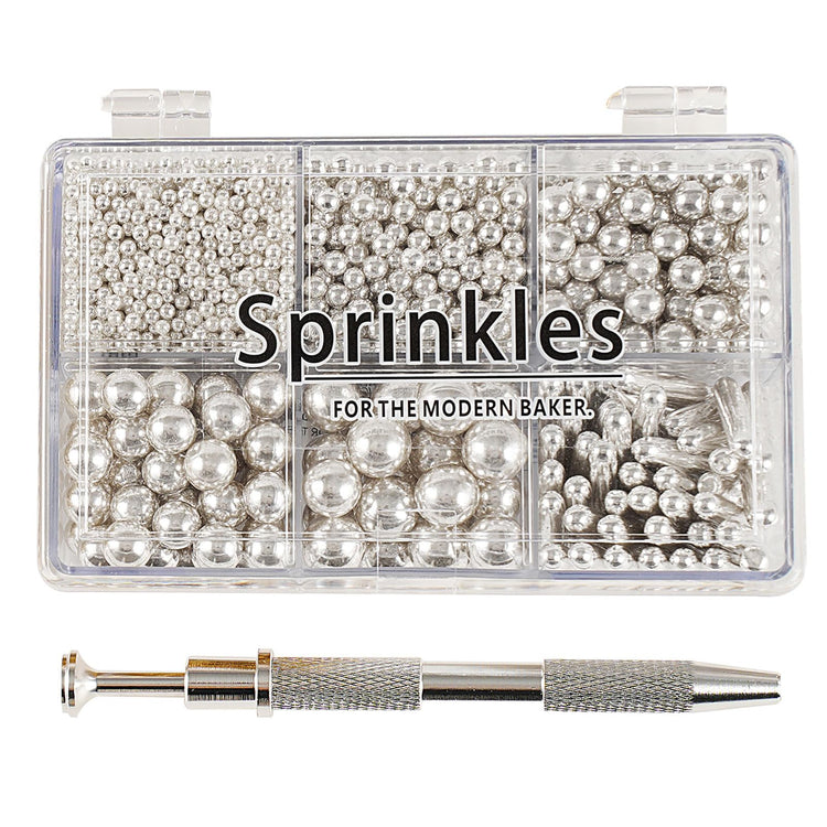 silver Mix Sugar Sprinkles (4.16 Ounce)