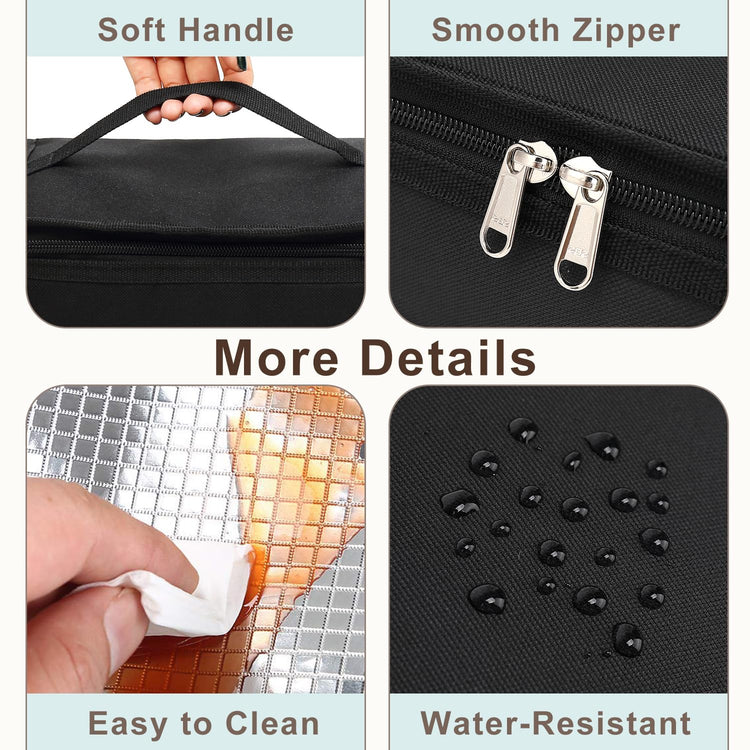 Small Insulated Lunch box Portable Soft Bag Mini Cooler Thermal Meal Tote Kit with Handle for Work