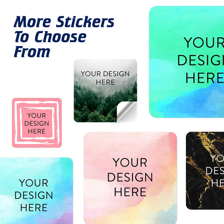 100 Custom Vinyl Stickers (100 Count)