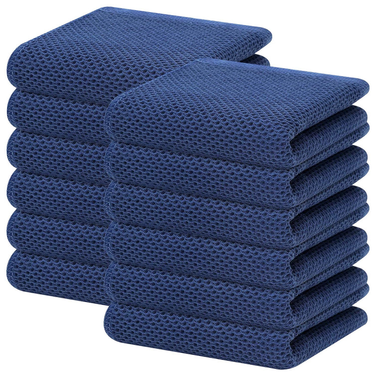 100% Cotton Waffle Weave Kitchen Dish Towels 12 (12 Count)
