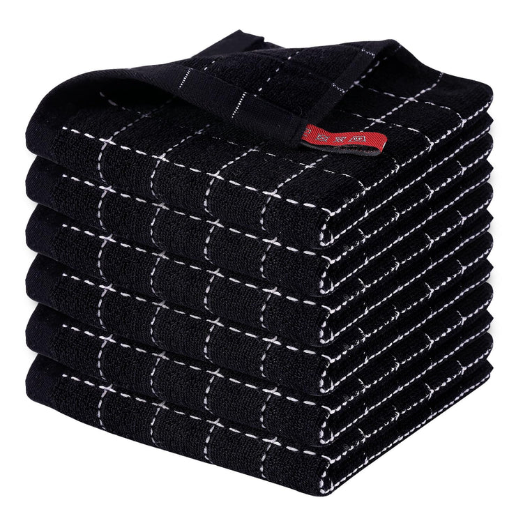 100% Cotton Terry Kitchen Dish Cloths (6 Count)