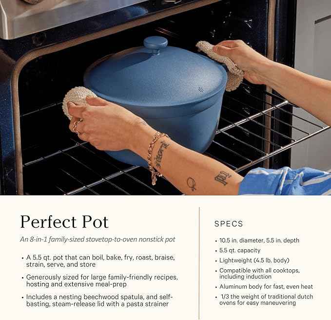 Our Place Cookware Set - 13-Piece Kit Including the Always Pan, Perfect Pot and Spatulas | Multifunctional, Toxin-Free Nonstick | Heat Safe up to 450°F | Oven, Stove, Induction Compatible | Steam
