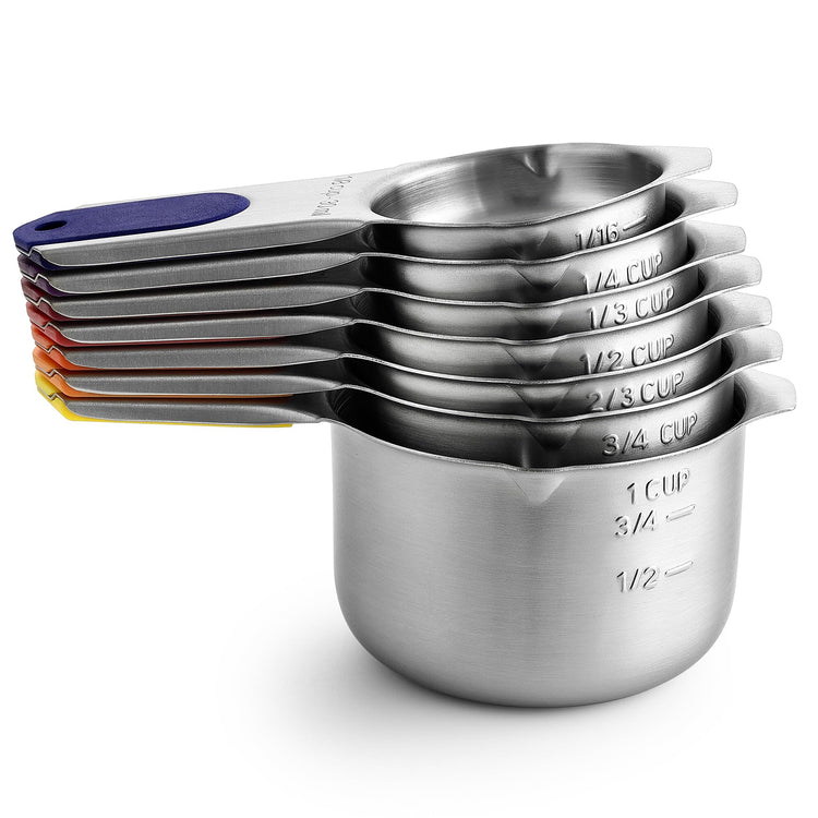 7 Magnetic Stainless Steel Measuring Cups Set (7 Count)