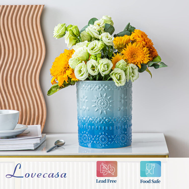 7.2" Extra Large Ceramic Utensil Holder