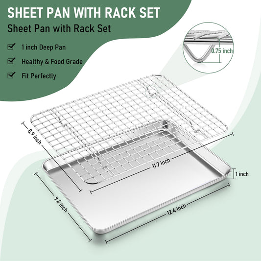Baking Sheet with Wire Rack Set (2 Count)