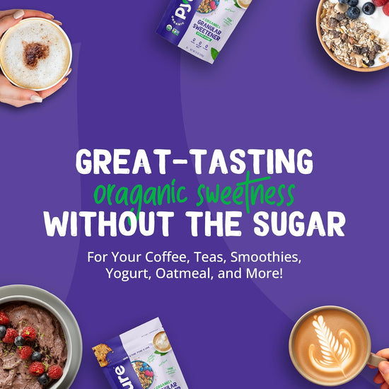 Pyure Organic Stevia Blend | Granulated Sugar Substitute with Zero Calories & Carbs | Keto, Diabetic & Vegan Friendly | Sugary Taste Alternative | USDA Organic, Non-GMO | Good For Baking | 1.5lb (24oz) - Nestoria