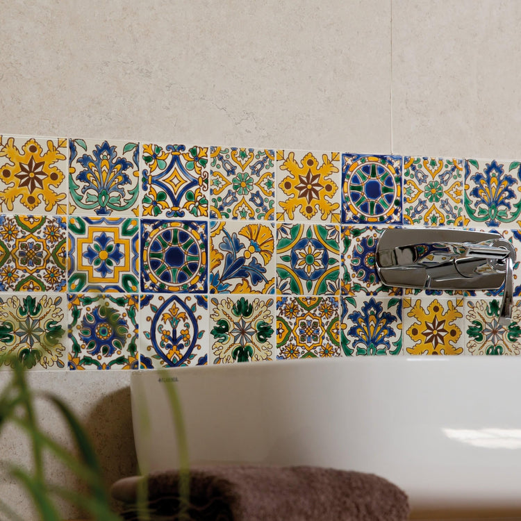 Set of 9 Decorative Ceramic Tiles