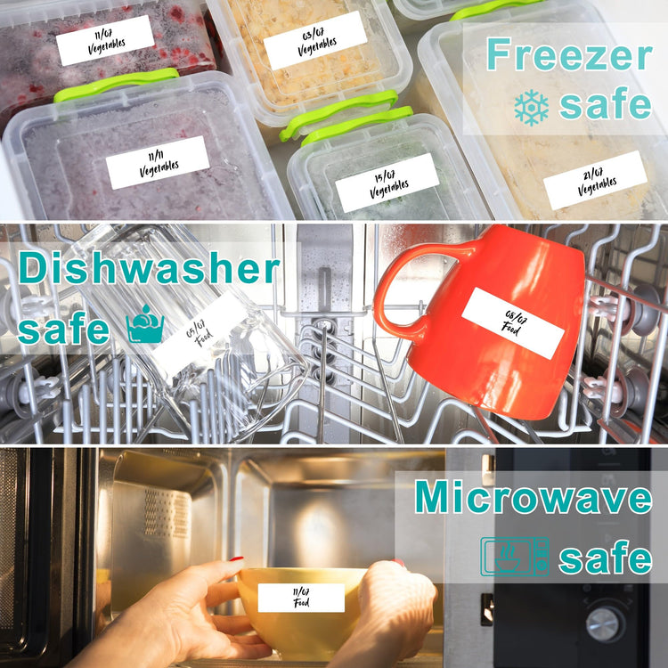 600 Blank Removable Freezer Label Stickers