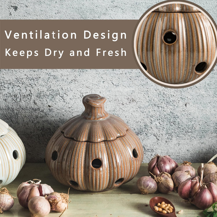 Large Garlic Keeper Storage for Counter