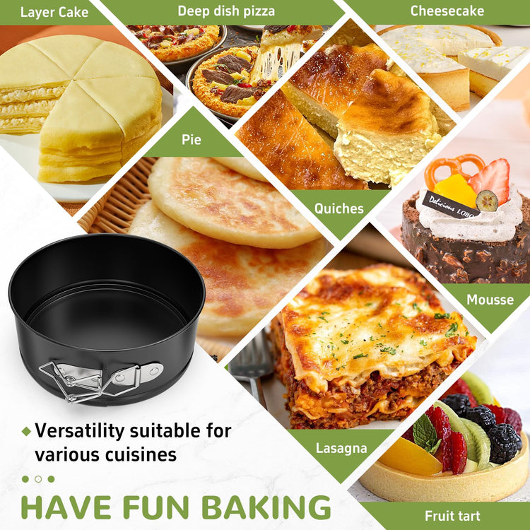 4 Inch Mini Springform Pan for Mini Cheesecake Pizza