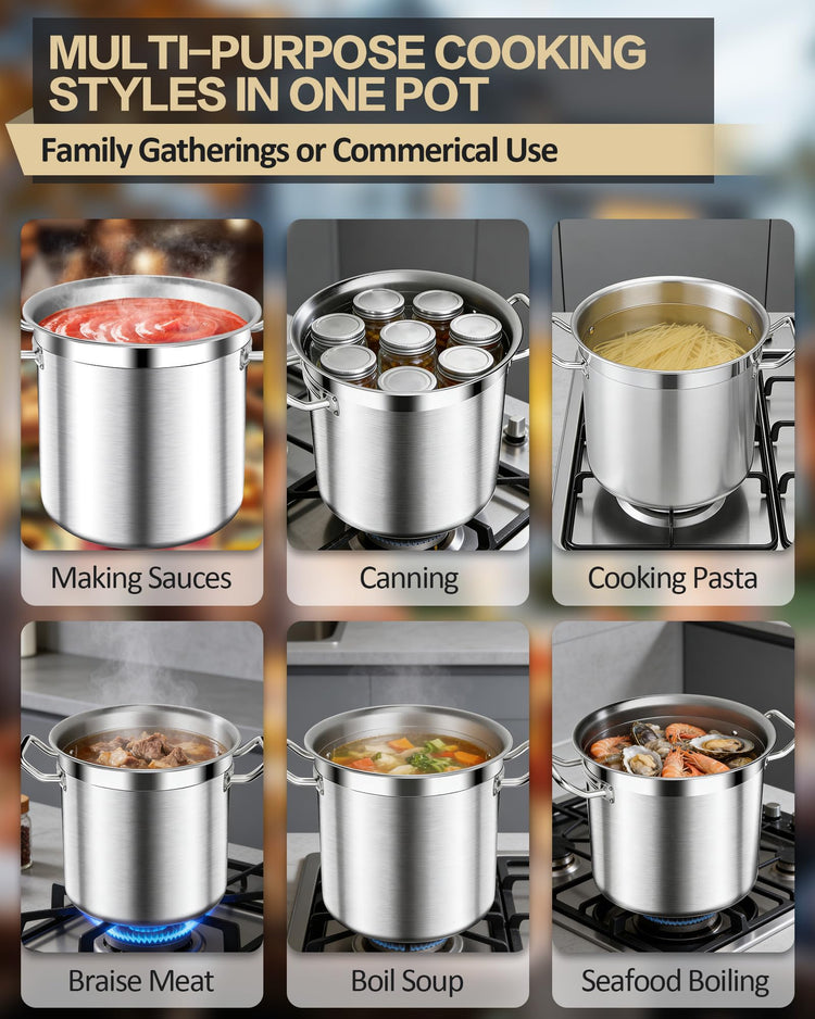 20 Quart Soup Pot with Lid