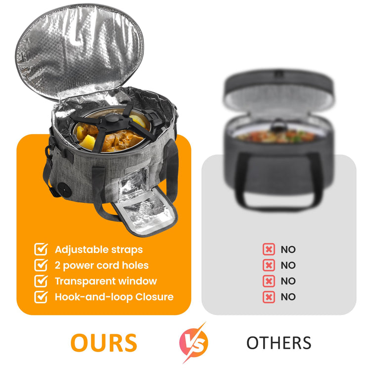 Portable Slow Cooker Bag Fits for 6
