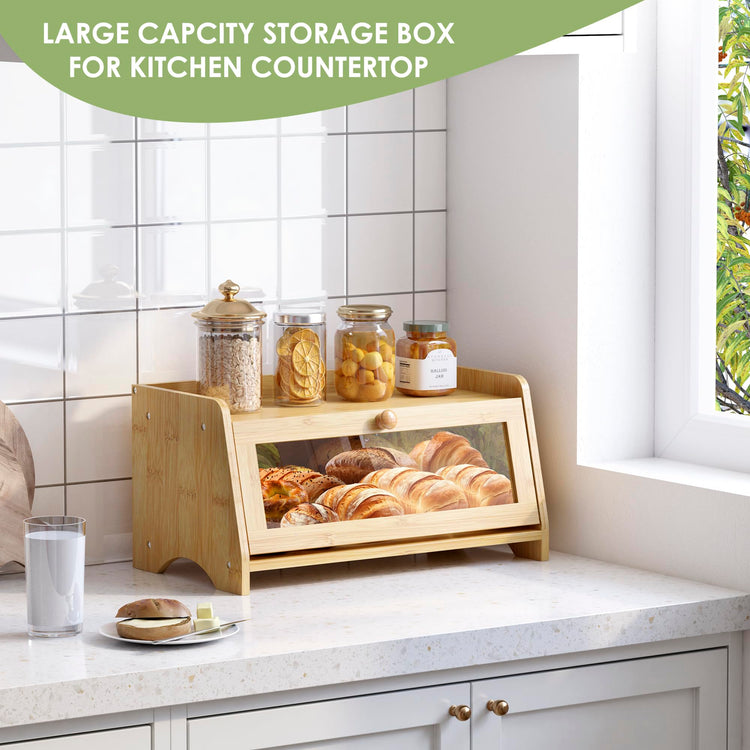 Bread Box for Kitchen Countertop