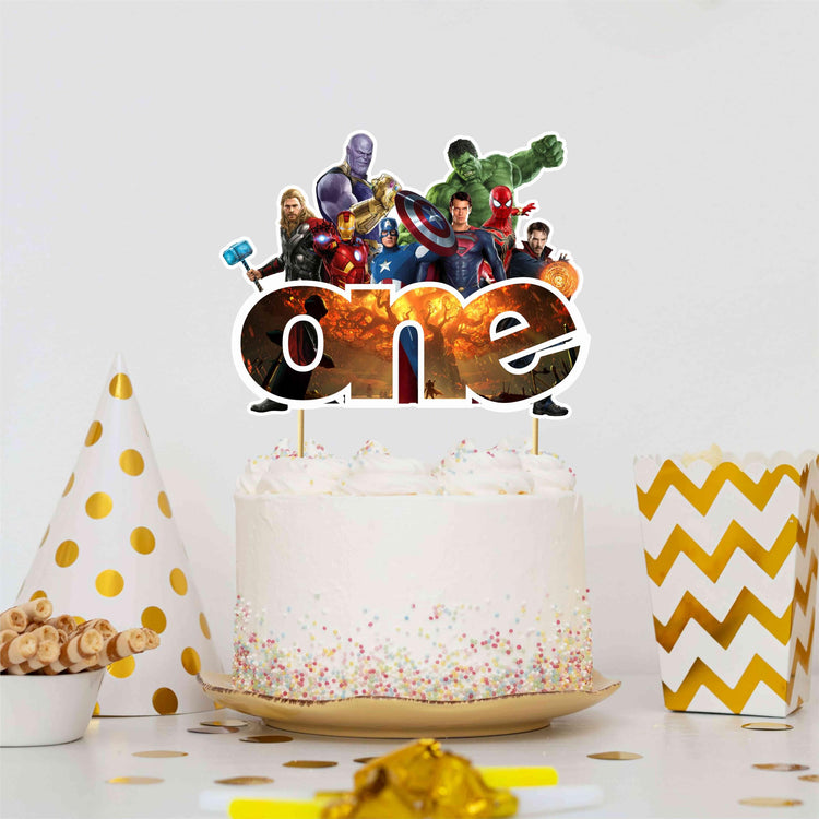 Suprhero One Cake Topper