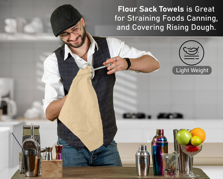 Flour Sack Towels 12 Pack 28”x28” (12 Count)