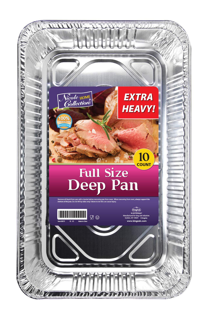 Aluminum Pans Full Size (10 Count)