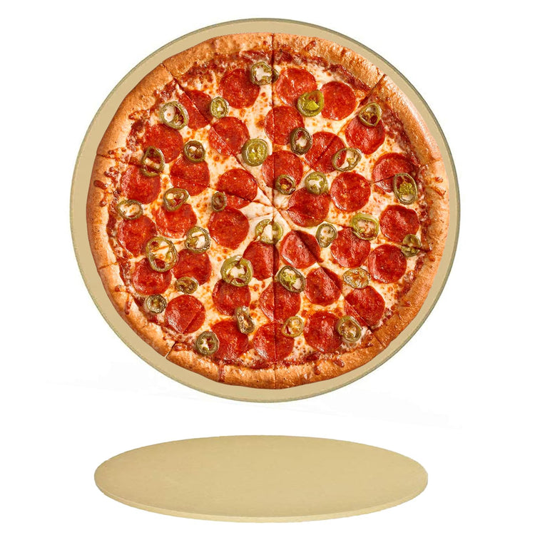 15" Round Pizza Stone for BBQ Oven Grill
