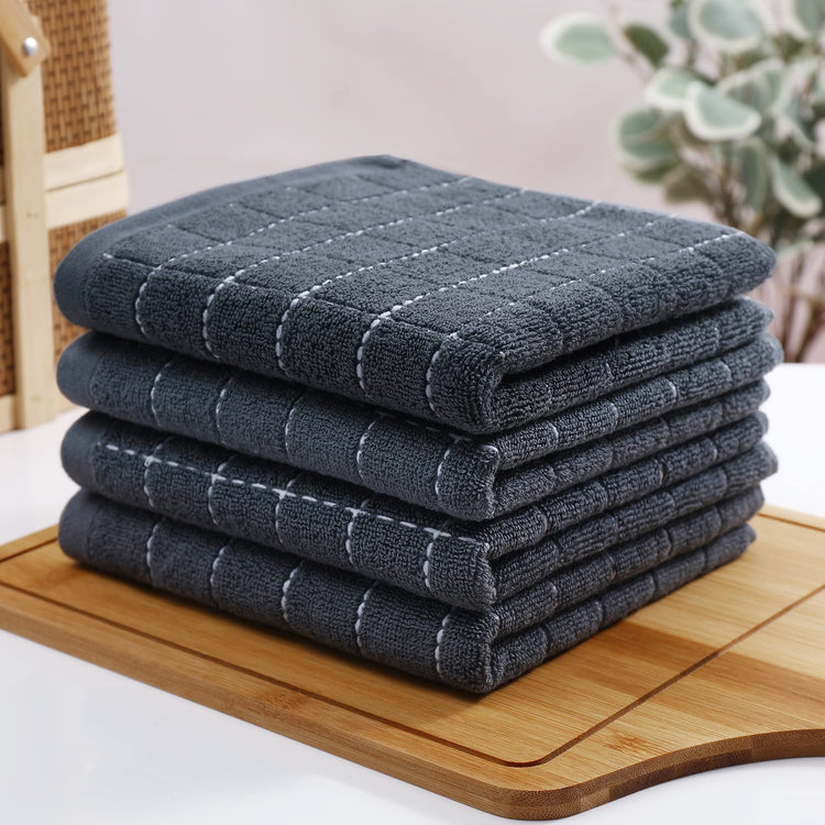 100% Cotton Terry Kitchen Towels (4 Count)