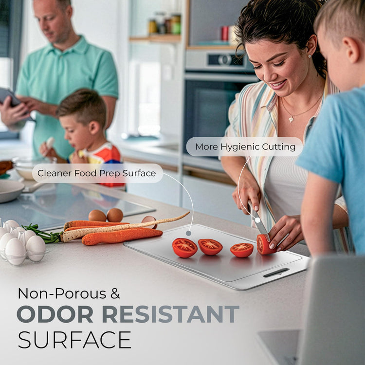 Stainless Steel Cutting Boards For Kitchen (3 Count)