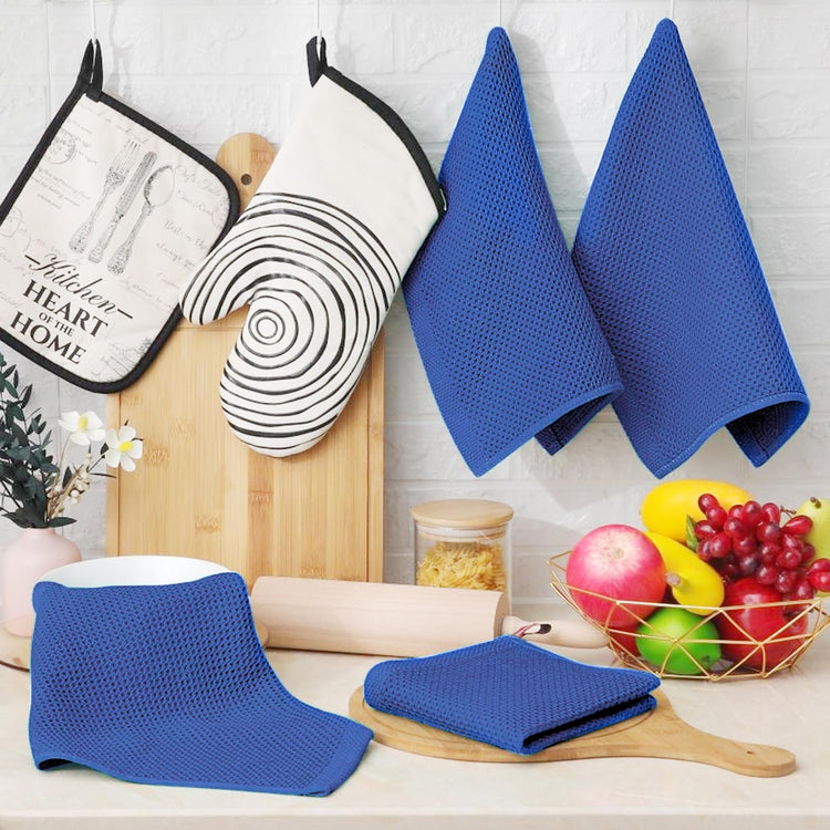 100% Cotton Waffle Weave Kitchen Dish Cloths 12 (12 Count)