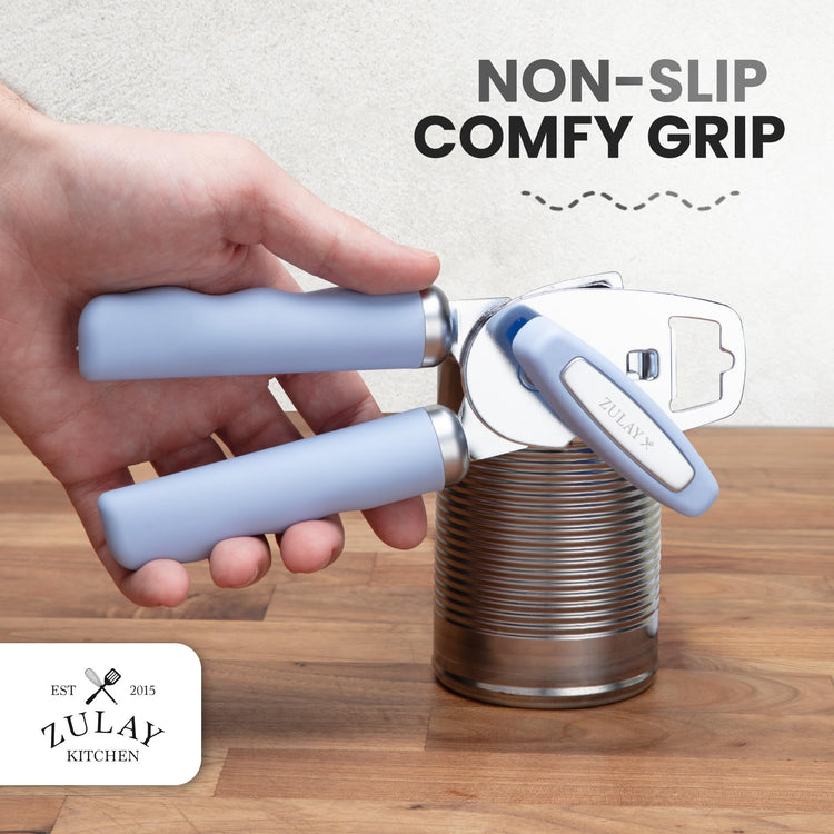 Heavy Duty Stainless Steel Can Opener Manual with Bottle Opener