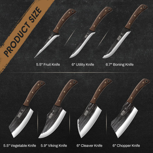 Butcher Knife Set (8 Count)