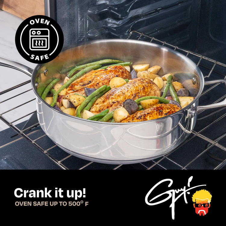 10 Piece Stainless Steel Cookware Set