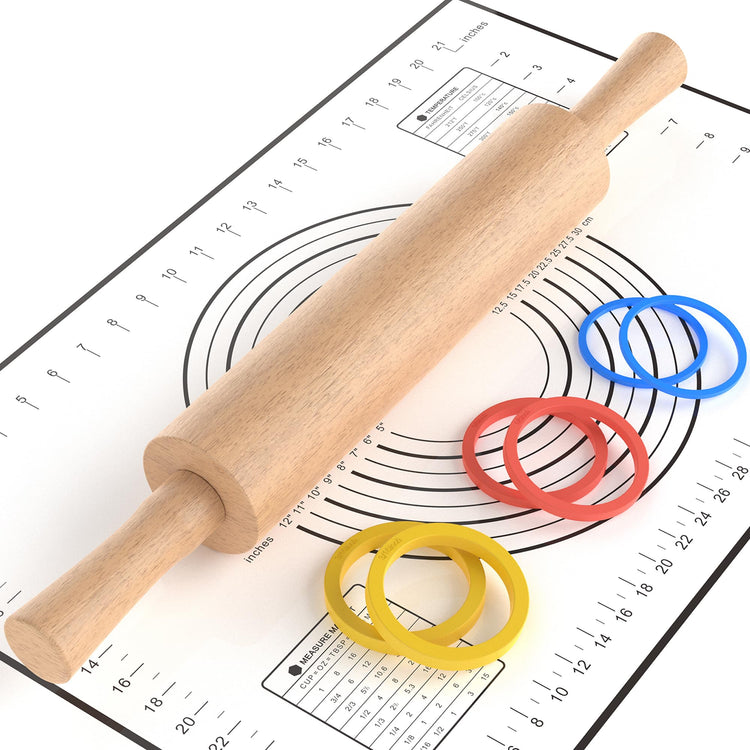 Rolling Pin with Handles (3 Count)