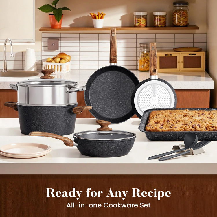 17Pcs Pots and Pans Set