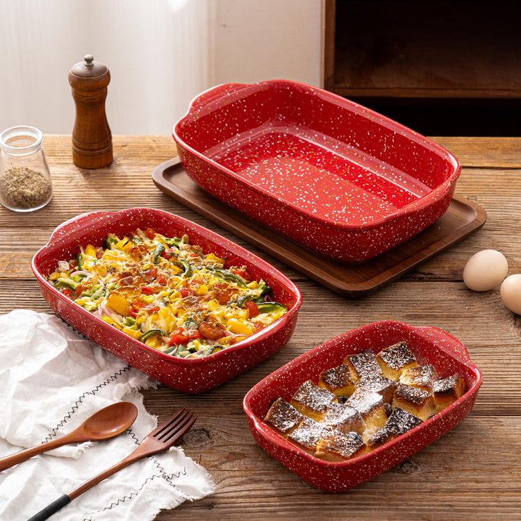3 Pack Ceramic Lasagna Pan (3 Count)