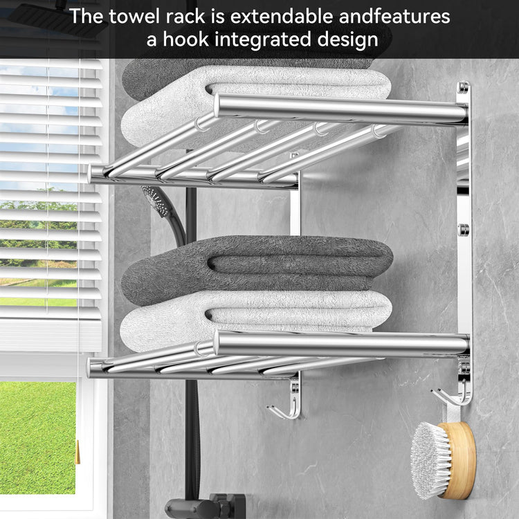 Adjustable Towel Bar for Bathroom Wall Mount17