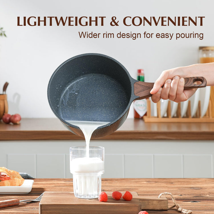 Nonstick Sauce Pan Set with Lid (2 Count)