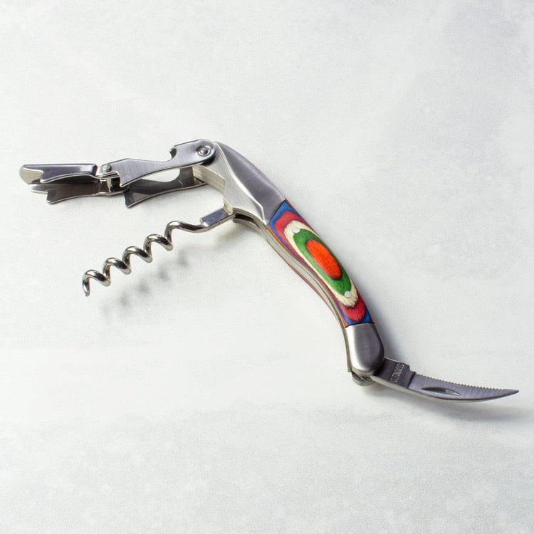 Totally Bamboo Baltique Marrakesh Collection Waiter's Friend Wine Key for Servers, Multifunctional Wine Opener with Corkscrew, Foil Cutter and Bottle Opener