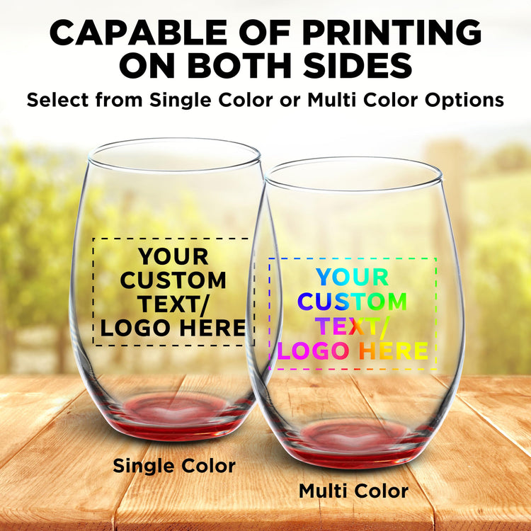 100 ARC Stemless Wine Glasses Set (100 Count)