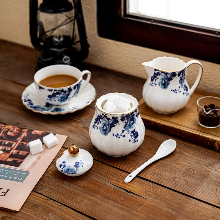 Ceramic Sugar and Creamer Set