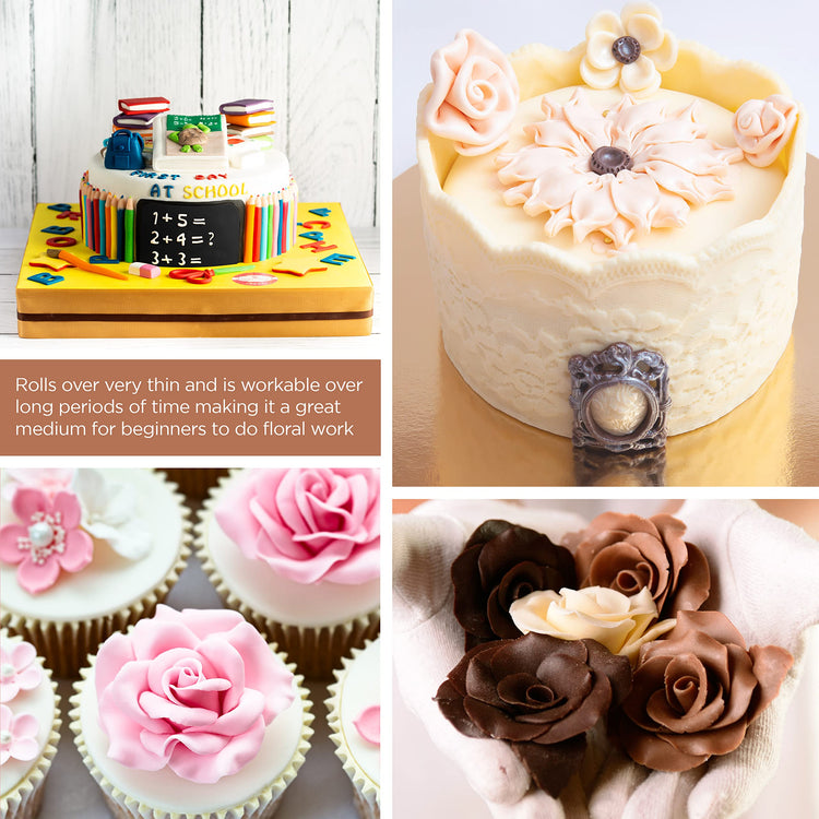 Bright White Modeling Chocolate for Cake Decorating (16 Ounce)