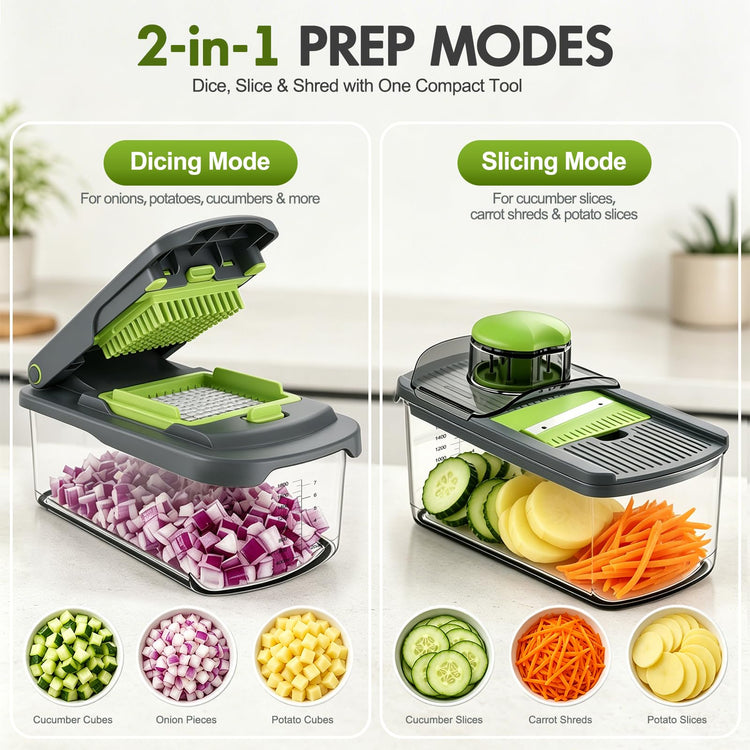 Vegetable Chopper with Container (8 Count)