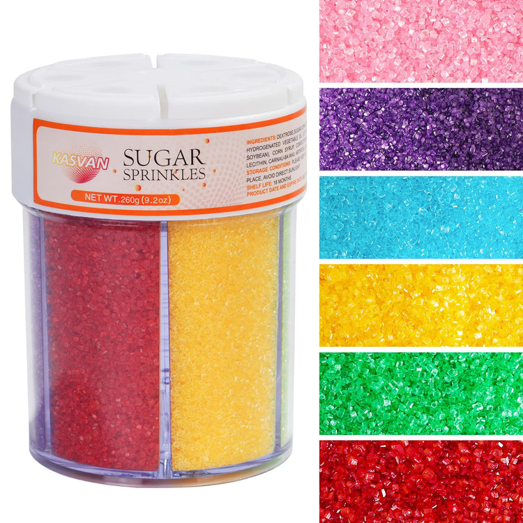 Edible Sanding Sugar Sprinkles (9.2 Ounce)