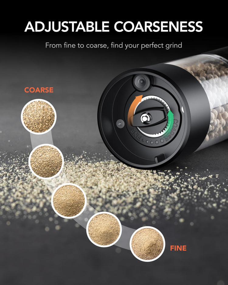 Electric Salt & Pepper Grinder Set (2 Count)